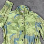 Free People  Camo Print Utility Jacket Drawstring‎ Waist Lightweight Size S Photo 11