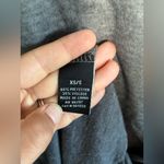 BCBGMAXAZRIA  Y2K Style Thin Ruffle Asymmetrical Heather Gray Cardigan XS/S Photo 3