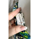 Anthropologie  Women's Smocked Tube Top XS Blue/Green Ikat Print Strapless‎ Tank Photo 3