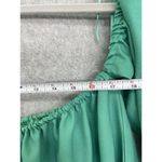 Love j  Women's Shift Trapeze Dress Off Shoulder Size Large Solid Green Photo 7