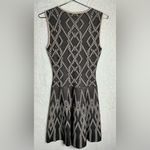 BCBGMAXAZRIA  Black and Cream Patterned Mini Dress Photo 2