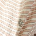 Lululemon Peach Stripe Size 4 Athletic Layered Workout Tank Photo 2