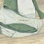 We Wore What  Sage Green Brooklyn Halter One Piece Swimsuit Plunge Bow Size L Photo 4