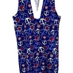 Talbots Anchor Print Sleeveless Dress Medium Photo 0