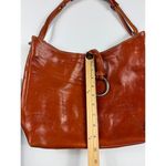 Micro Firenze Leather Hobo Bag Designer Ring Accent‎ Shoulder Bag Brown Photo 3