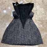 BCBGeneration Mockneck mini Black and Silver Dress. Size 0. NWT Photo 9