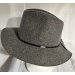 Brixton Unisex Welsey Fedora Hat Dark Gray Wool Size S Adjustable Band Photo 1