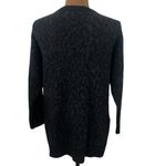 IRO Jasek leopard print longline alpaca wool blend cardigan charcoal black sz XS Photo 3