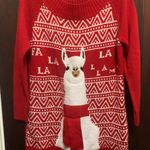 Holiday Time Christmas Llama Ugly Sweater Photo 0