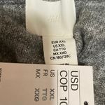 H&M NEW Womens Gray Metallic Sequin Long Sleeve Crew Neck Sweater Top Size XXL Photo 2