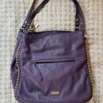 Jessica Simpson   Dark Purple Studded Shoulder Bag Photo 0