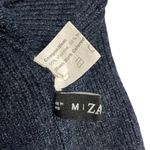 Zaful V-Neck Back Lace-up Long Sleeve Cropped Sweater Blue Women's Small Photo 9