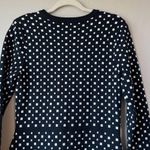 Maison Jules Women’s Sweater Dress L  Jacquard Fit & Flare Square Polka dot cute Photo 8
