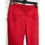Free People Free‎ People Movement Practice Makes Perfect Red High Rise Yoga Leggings Medium Photo 3