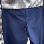 Vineyard Vines Women’s Navy Gingham Cropped Performance Leggings Size Medium Photo 4