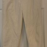 Sézane Sezane NWOT Marcel Corduroy Pants Women 36 (US 4) Creamy White Pleated Ankle Photo 0