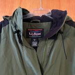 L.L.Bean Vintage Women’s Thinsulate Lined Hooded Jacket Green Black Medium 0 RF98 Photo 8