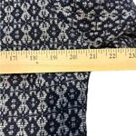 Carolina belle Jacket Blue White Collarless Open Front Fringe Trim
Pockets L Photo 4