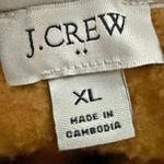 J. CREW | Sherpa Half Zip Tunic Pullover Sweatshirt Teddy Jacket Brown | Size XL Tan Photo 5