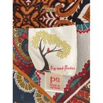 T9 Fig and Flower Blouse Womens PS Petite Paisley Print Button Front Multicolor Brown Size undefined Photo 1