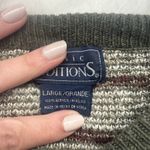 Vtg Basic Editions Grunge Cropped Plaid Crew Neck Sweater Green Fall Size M/L Size L Photo 3