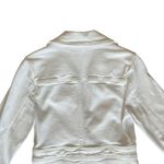 ALC Frank A.L.C. Women’s Amelia II White Denim Collared Gold One Button Blazer Jacket Sz 2 Photo 6
