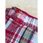 Rue 21 Womens Plaid Shorts With Button Details Red/Multicolor Size 7/8 Cotton Ble Photo 4