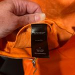 Kendall + Kylie  Orange Dress 4/6 Leather 3/4 Sleeve Off Shoulder Ruffle Bodycon Photo 6