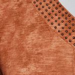 Song n Spirit orange tie dye studded sharkbite vneck top size small Photo 1