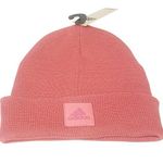 Adidas  Originals Women’s Cuffed Fold Beanie Winter Hat Toboggan Clay Pink NEW Photo 0