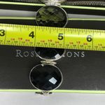 Ross Simons Sterling Silver Oval Faceted Smoky Topaz Toggle Bracelet Photo 12