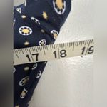 Kaileigh Azaria Navy Faux Wrap Geometric Print Dress Photo 4