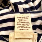 Andrea Jovine || Navy/white striped long sleeve top with zippered front Photo 8