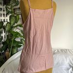 Pink satin cowl neck tank top Size XL Photo 2