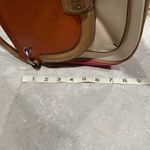 Etienne Aigner Leather Colorblock Satchel Shoulder Bag Turn Lock Purse Photo 9