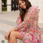 For Love & Lemons NWT Tayla Ruffle Corset Embroidered Puff Sleeve Dress Size XS Photo 0