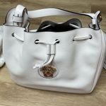 Versace Women's White/Gold Leather La Medusa Bucket Bag Style 1003013 DVIT2T Photo 4