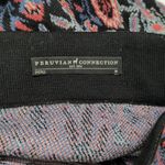 Peruvian Connection  Black Multi-Color Floral Paisley Knit Pencil Skirt Medium Photo 5
