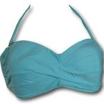 PilyQ Solid Dreamy Blue Goddess Bikini Turquoise Top Size:L Size L Photo 0