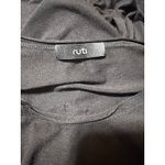 Ruti Lisa Asymmetrical Jersey Ruffle Hem Long Sleeve Tunic Top Size 0 Black Photo 5