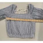 Everlane  Top Women Small Eyelet Puff Sleeve 100% Cotton Preppy Coquette Romantic Photo 4