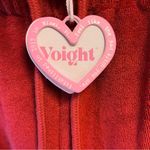 Voight Pajama Pants Red Holiday Wide Leg Terry Embroidered PJ Pants Sz M NWT Size M Photo 10