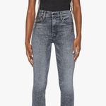 MOTHER The Insider Crop Step Fray in Train Stops Size 25 EUC Gray Photo 0