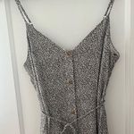 Black and cream patterned midi dress Photo 1