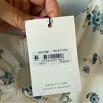 Bardot  Cello Ring Detail Floral Mini Dress White Blue 12 Photo 5