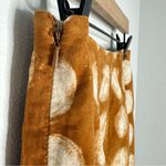 Maeve Anthropologie Corded Dots Pencil Skirt Copper/Gold Velvet Circles Sz 4 Photo 5