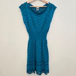 Missoni  Zig Zag Turquoise Blue Knit Flawed Dress size Medium Photo 4