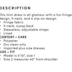 Torrid Rosegold Shimmer Fringe Dress Photo 4