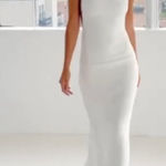 Alexandra Grecco Viola Silk Wedding Gown Ivory Size 8 Open Back White Photo 0