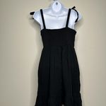 Old Navy  Black Fit & Flare Tie-Shoulder Mini Cami Dress Women's Small Photo 3